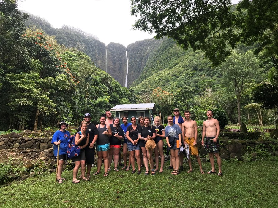 Geography students in the field