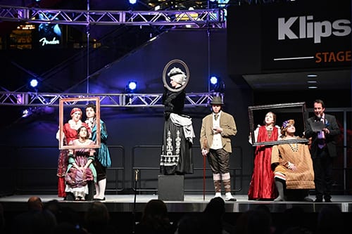 SHSU Opera Students competing in the Musical Theatre Division of the National Opera Association Scenes Competition in the Rock and Roll Hall of Fame in Cleveland, Ohio