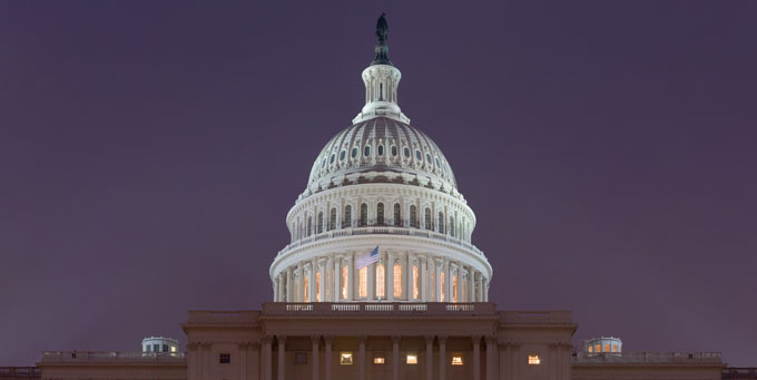 US Capitol at Night