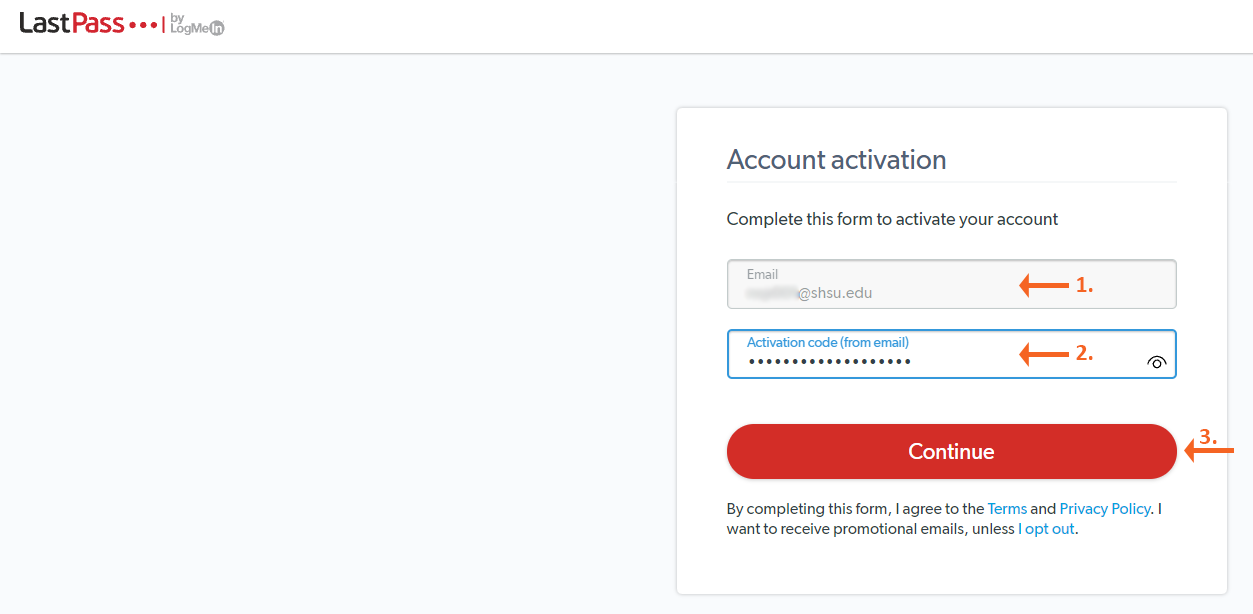 Account Activation