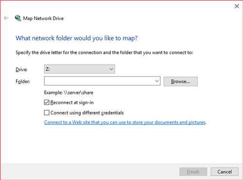 Map Network Drive