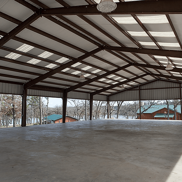 Inside the Covered Pavillion